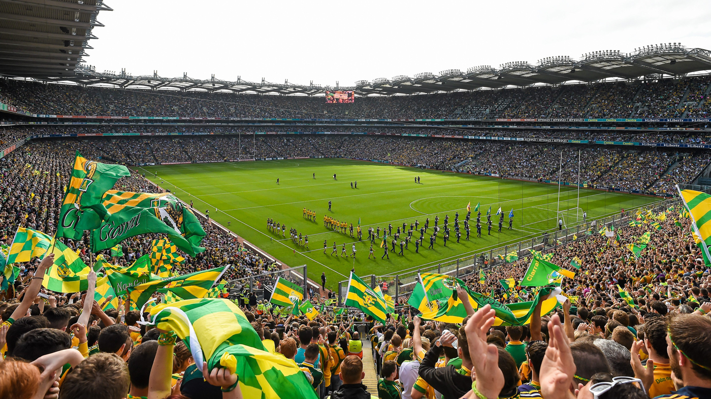Sport in Action at Croke Park Stadium Dublin Ireland