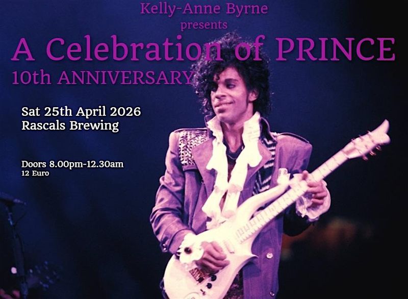 A Celebration of Prince 10th Anniversary at Rascals Brewing Company Dublin