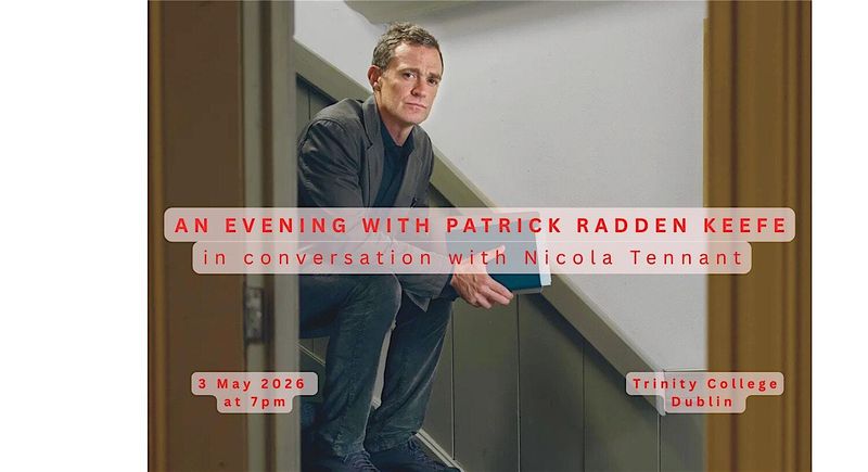 An Evening with Patrick Radden Keefe author at Trinity College Dublin