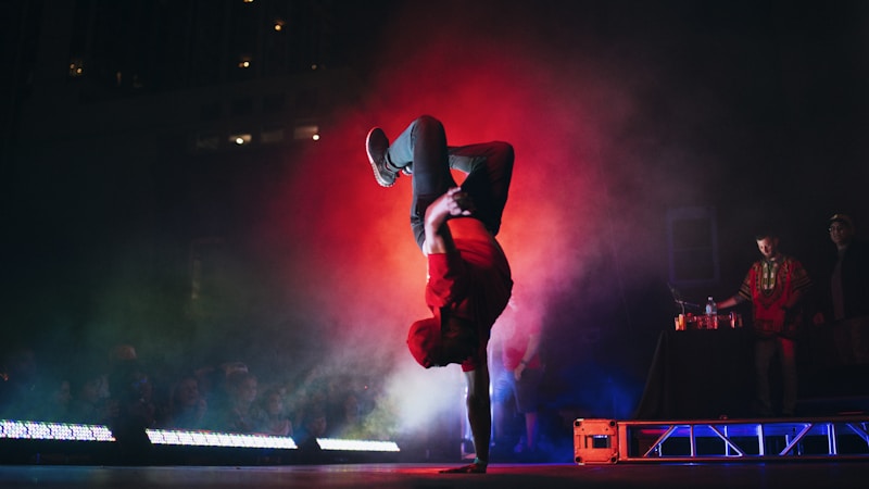 Contemporary dance performance on stage