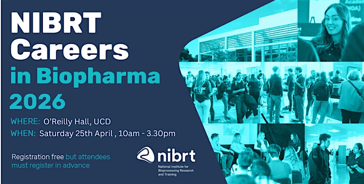 NIBRT Careers in Biopharma 2026